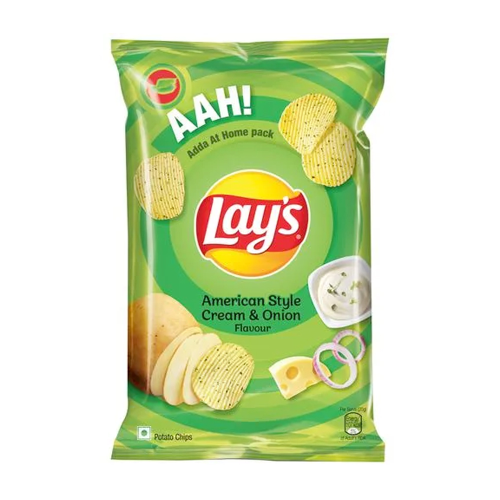 Lays Potato Chips Cream Onion 