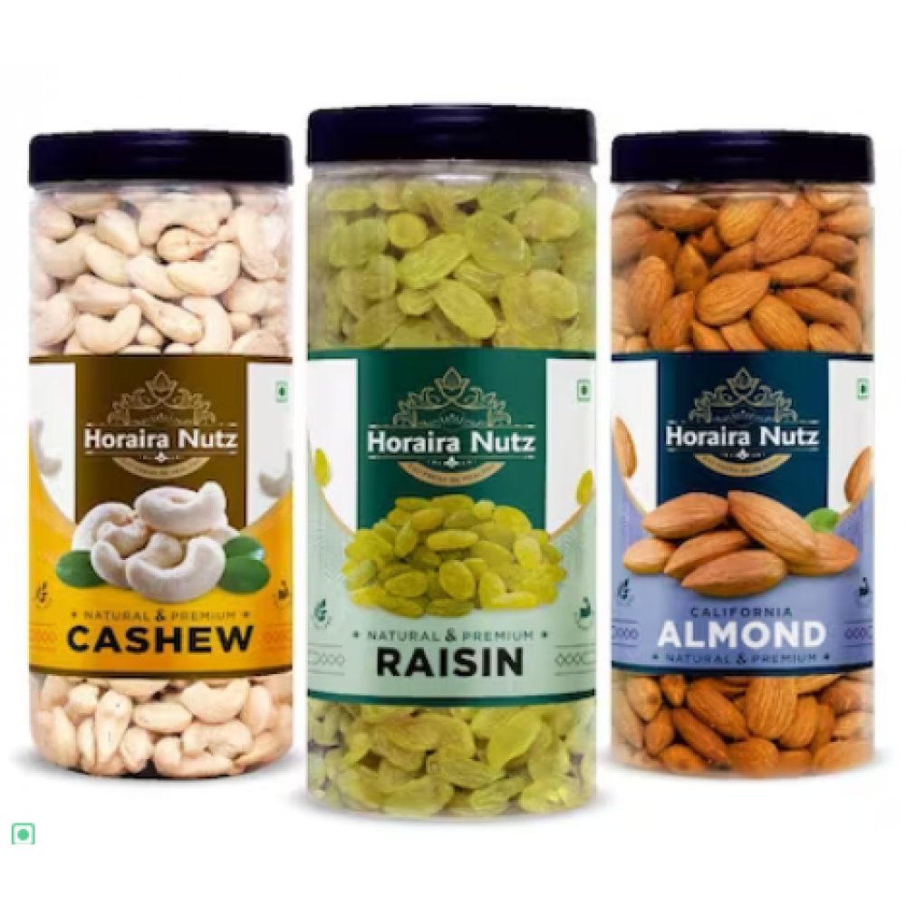 Dry fruits Combo Pack 750gm Cashew , Almond , Raisins 